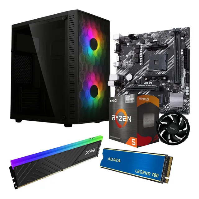 Ultra Pc Gamer Ryzen 5 5600g 16gb Ssd 500gb Wifi Rgb