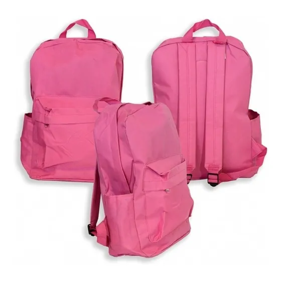 Mochila Lisa Un Solo Color 41cm. X 30cm.