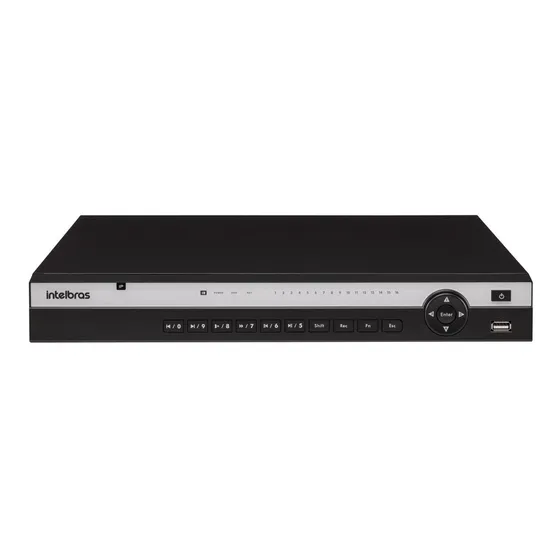 Nvr Gravador De Vídeo Intelbras 16 Canais Ip Nvd 3316p Poe
