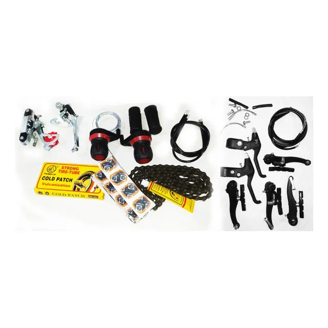 Kit Frenos V Brake + Cambios + Desviadores + Cadena Bici Mtb