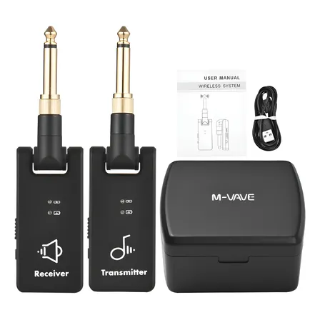 Monitor De Palco Sem Fio M-vave Wp-08 Receptor E Transmissor 127/220v Preto