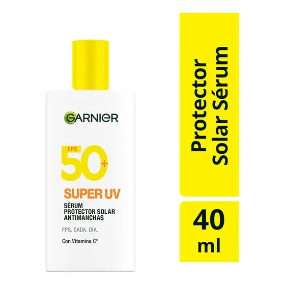 Protector Solar Facial SuperUV Fluid Antibrillo Garnier,40ml