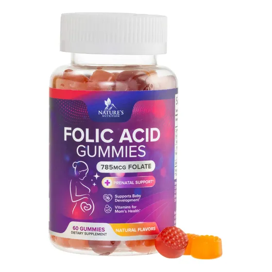 Gomitas Prenatales De Ácido Fólico Nature's Nutrition 785 Mc