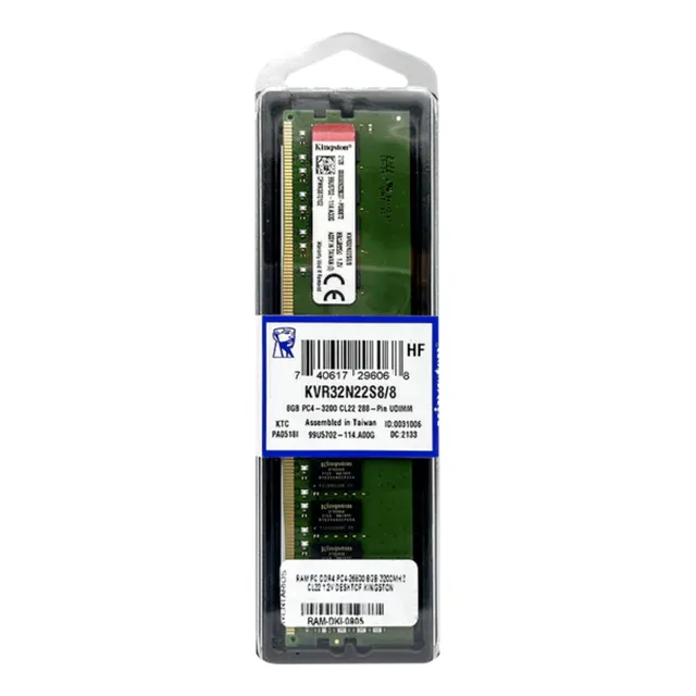 Memoria Ram 8gb 3200mhz Ddr4 KVR32N22S8/8 Kingston Value Ram Pc