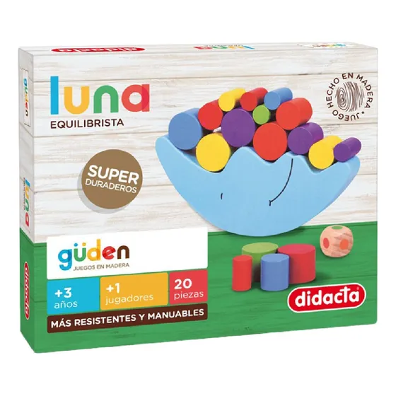 Juego De Mesa Didacta En Madera Luna Equilibrista Educativo