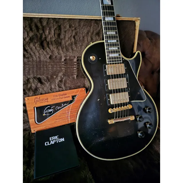 Gibson Custom Shop Eric Clapton 1958 Les Paul Custom Ebony Diestro Ebony Ébano