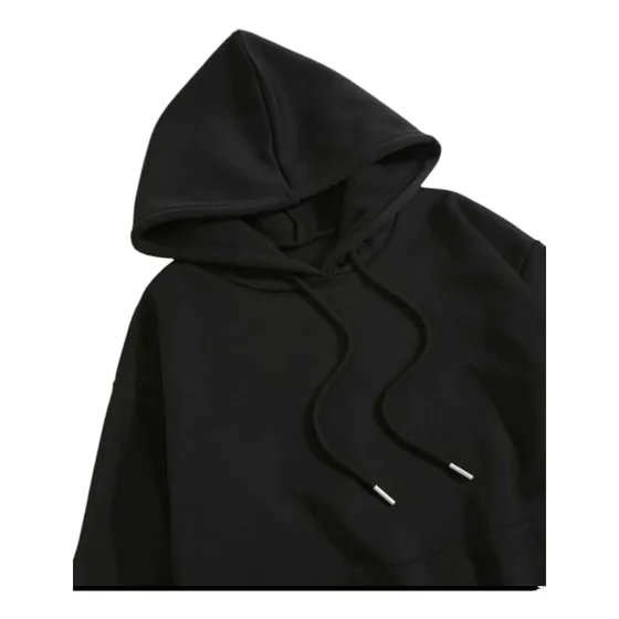 Suéter Oversize Capucha Punto 3° Unisex Manga Larga
