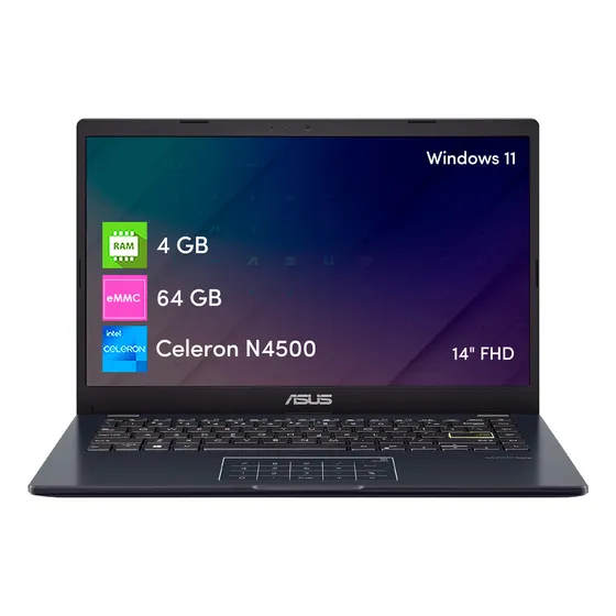 Tebk Asus Vivbk G Celern 4gb 64gb 14 Fhd W11 Egr