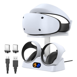 Carregador Base Suporte Para Óculos Playstation Ps Vr2 Branc Carregador Base Suporte Para Óculos Playstation Ps Vr2 Branc