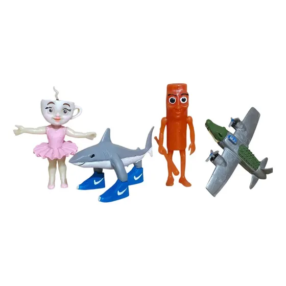 4 Muñecos Figuras Personaje Roblox Tralalero Nuevos