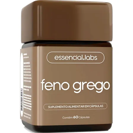 FENO GREGO 450mg - Fórmula Avançada com Máxima Concentração e Pureza - 60 Cápsulas
