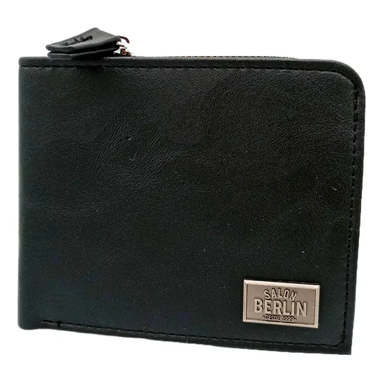 Billetera Hombre Tarjetero Eco Cuero Pu Con Cierre