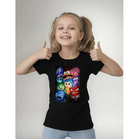 Camisa Básica Filme Emoções Divertidamente Infantil Alegria