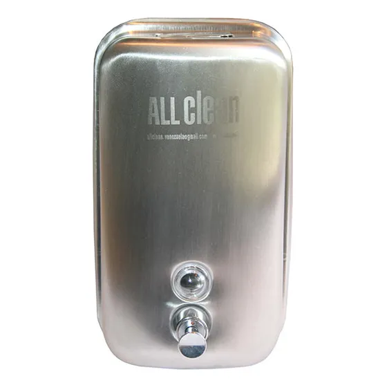 Dispensador De Jabón  1.000ml En Acero Inoxidable All Clean