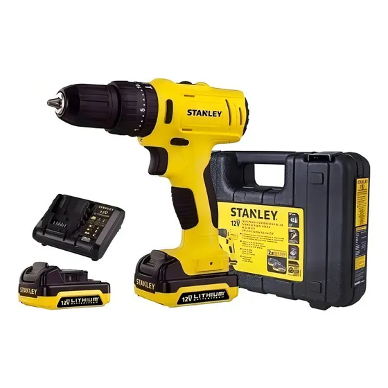 Taladro Atornillador Stanley Inalámbrico Percutor Sch121s2k Amarillo 50