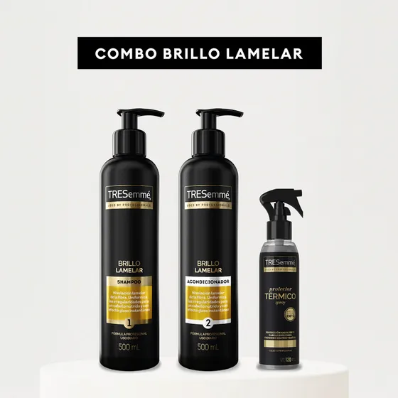 Tresemmé Brillo Lamelar Shampoo Y Acond 500ml - Pr Ter 120ml