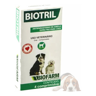 Remedio De Verme Para Cachorro Pequeno Porte Biotril 4 Cp Remedio De Verme Para Cachorro Pequeno Porte Biotril 4 Cp