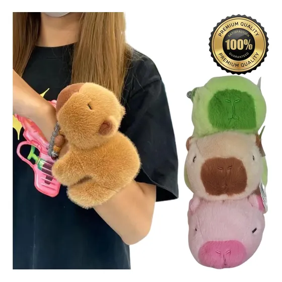 Pulsera De Peluche En Felpa Tipo Capibara Chigüire Kawaii
