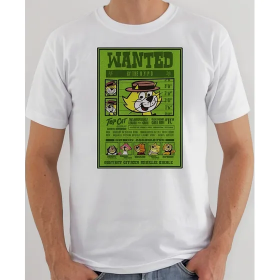 Camiseta Camisa Manda-chuva Top Cat Desenho Anime 2