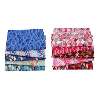 10 Sewn Japanese Floral Square Fabrics 10 Sewn Japanese Floral Square Fabrics