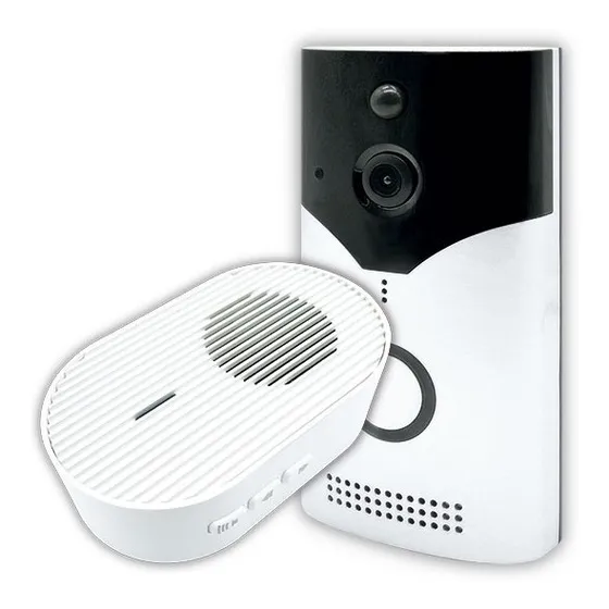 Portero Smart Inalámbrico Wifi Video Full Hd 166º Det Movim Color Blanco