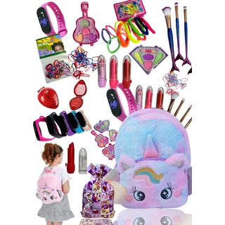 Kit Infantil Criança De Maquiagem Com Mochila Make Linda Kit Infantil Criança De Maquiagem Com Mochila Make Linda