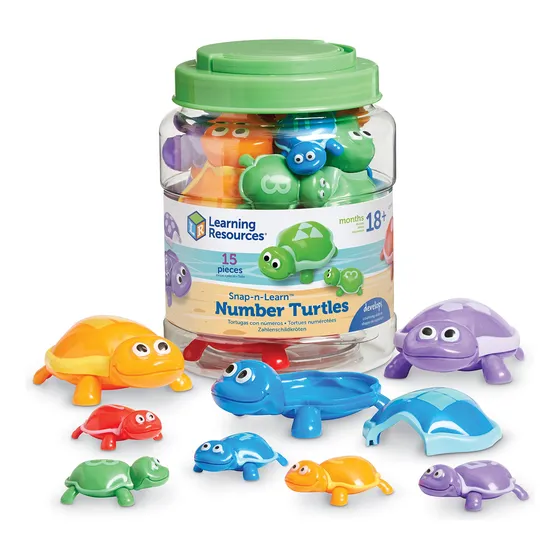 Set De Tortugas Numéricas 15 Piezas Para Aprendizaje