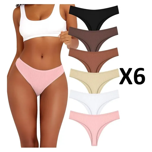 Pantaleta Pantys Tipo Hilo Para Dama Ropa Interior Algodón
