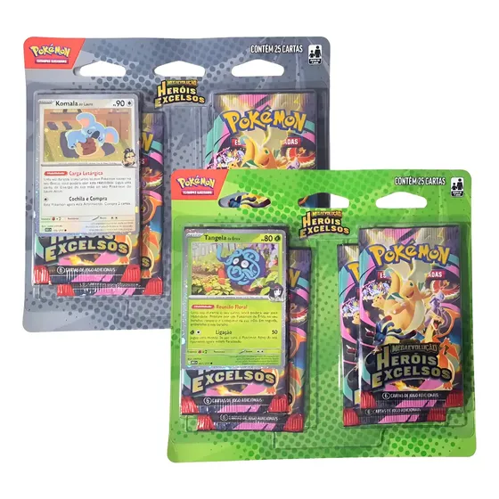 Kit Blister Quádruplo Megaevolução 2.5 Heróis Excelsos Copag