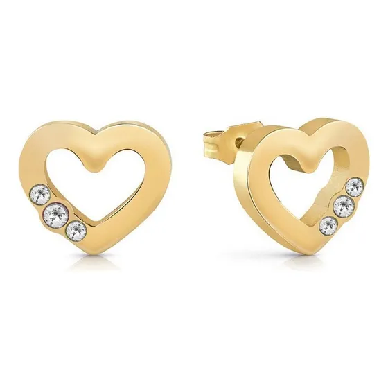 Pendientes De Aro Guess Corazon Dorado Ube78058 Boleta