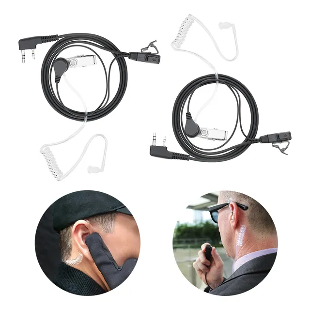 2pzs Manos Libres Radio Auriculares Para Baofeng Kenwood