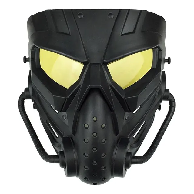 Máscaras Faciales Completas Juego De Caza Amarillo Negro