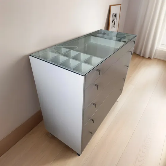 Cômoda 5 Gavetas 100%mdf Branco