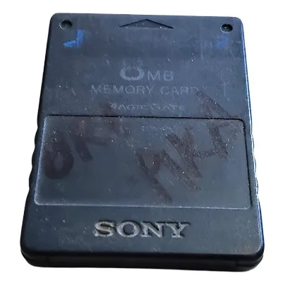 1  Memory Card Original Do Playstation 2 E Já Com Opl. A6!!!