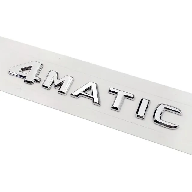1 Emblema 4matic Mercedes Benz Traseiro Colante Cromado