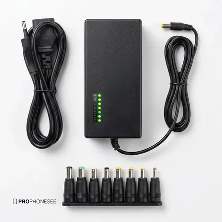 Fonte Carregador Notebook Universal Pinos Turbo 120w Bivolt Compatível Com Asus Lenovo Dell Positivo Acer Sony Vaio... Preto
