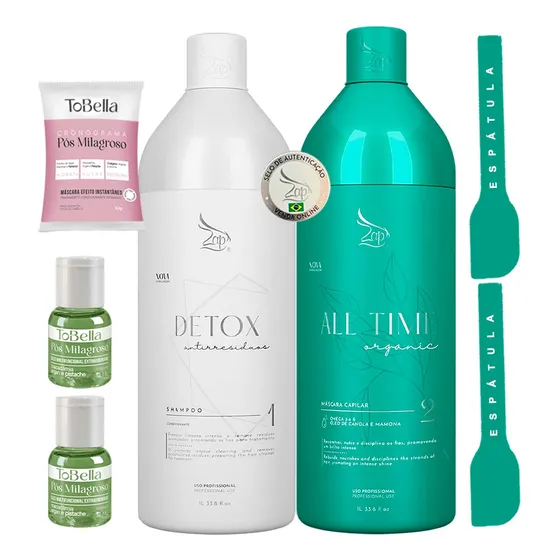 Zap All Time Organic Progressiva Sem Formol 2x1l