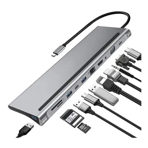 Adaptador Usb Tipo C 11 En 1 Docking Station Macbook \u002F Pc | Cuotas sin interés