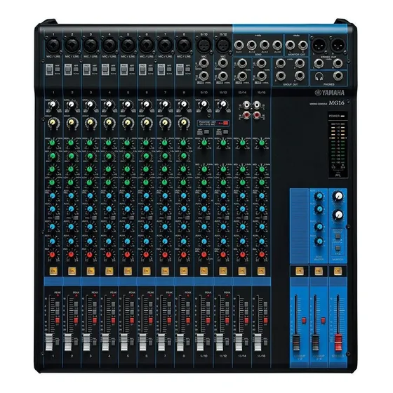 Mesa De Som 16 Canais Yamaha Mg 16