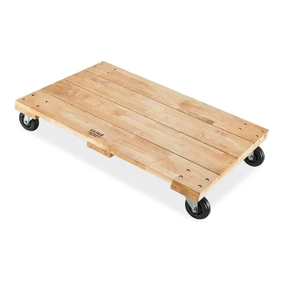 Plataforma Madera, Superficie Sólida -36x2102mm,ruedas 102mm