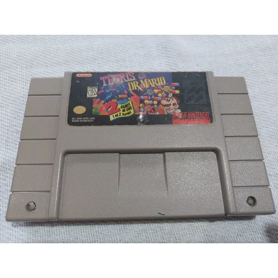 Tetris & Dr Mario Original Para Jogar No Super Nintendo