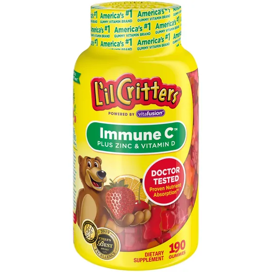 Gominolas De Vitaminas Lil Critters Kids Immune C, 190 Unida