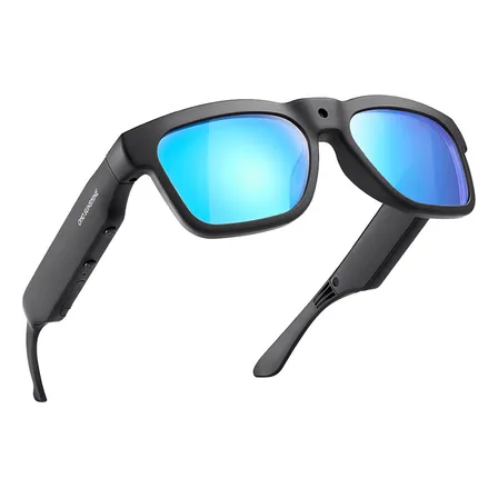 Óculos Inteligentes Oho Full Hd Câmera Fone Bluetooth 128g Oceano Preto Azul-celeste