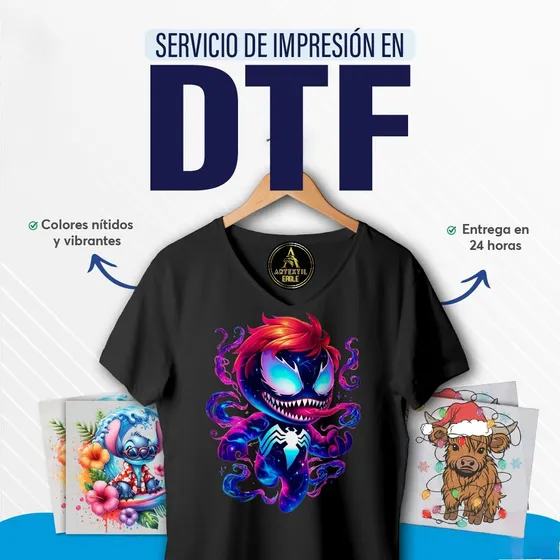 Dtf 32cm X 100cm Full Color - Impresión Por Metro