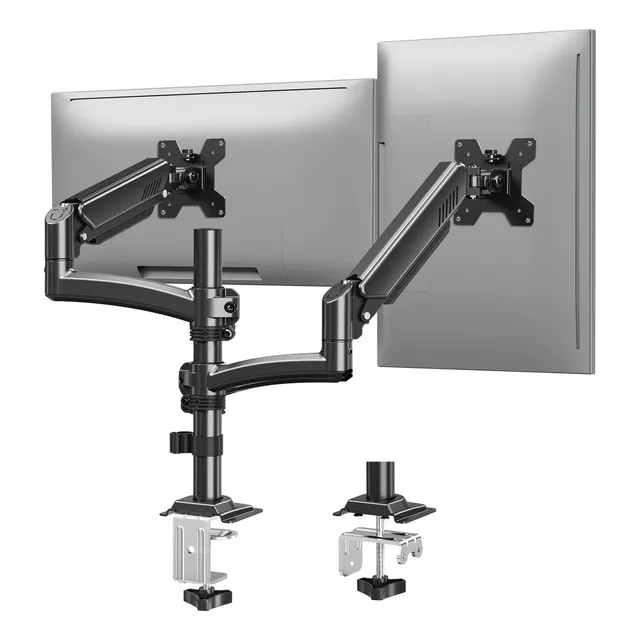 Soporte Doble Brazo De Base Monitor Mountup Para 13-32 Negro