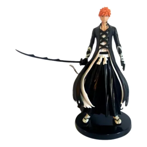 Action Figure Ichigo Bankai Coleção Bleach Solid And Souls