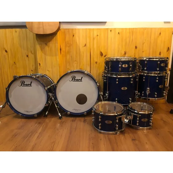 Bateria Pearl Reference Pure 8 Peças Navy Blue - Seminova