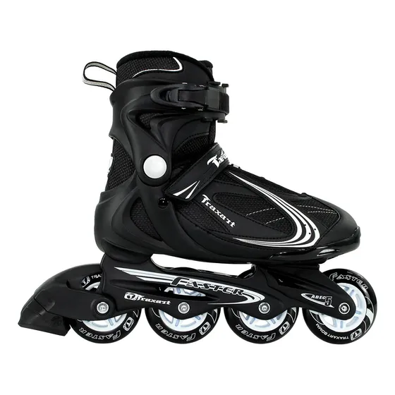 Patins Traxart Inline Faster Preto E Cinza