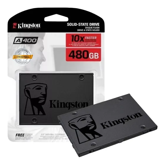 Ssd Interno 480gb Kingston 2,5 Sata 3 A400 6gb/s Desktop - Original