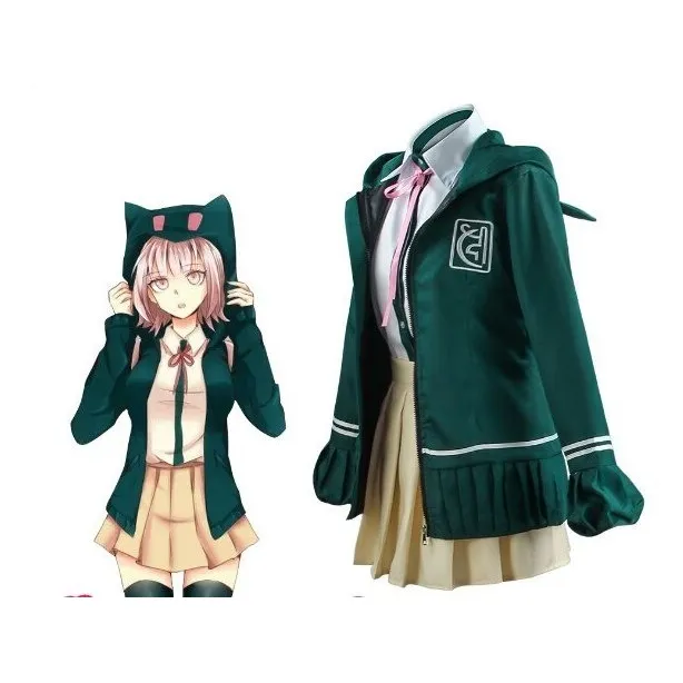 Disfraz De Danganronpa Nanami Chiaki Cosplay Con Capucha